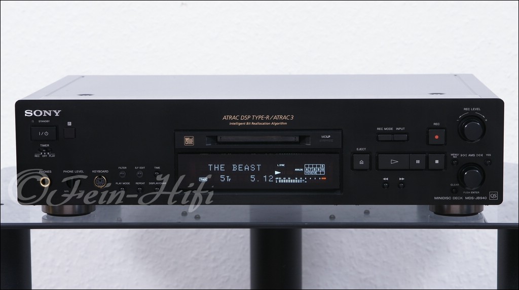 Sony MDSJB940 QS MD MiniDisc Recorder MDPL Stereo Longplay