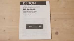 Bedienungsanleitung für Denon DRW-750A