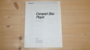 Bedienungsanleitung für Sony CD-Player CDP-X505ES, CDP-X303ES... Bedienungsanleitung für Sony CD-Player CDP-X505ES, CDP-X303ES...