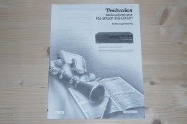 Bedienungsanleitung für Technics Kassettendeck RS-BX601 , RS-BX501