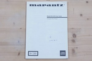 Marantz CD-63 SE Bedienungsanleitung Marantz CD-63 SE Bedienungsanleitung