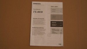 Bedienungsanleitung für Onkyo TX-8030