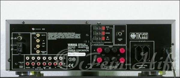 Zeigt die Seitenansicht-Rechts von Yamaha RX-V390RDS D