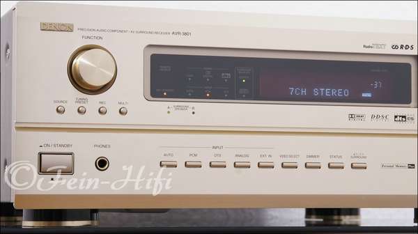 Denon AVR-3801 Highend Dolby Digital DTS 7.1 Receiver champagner