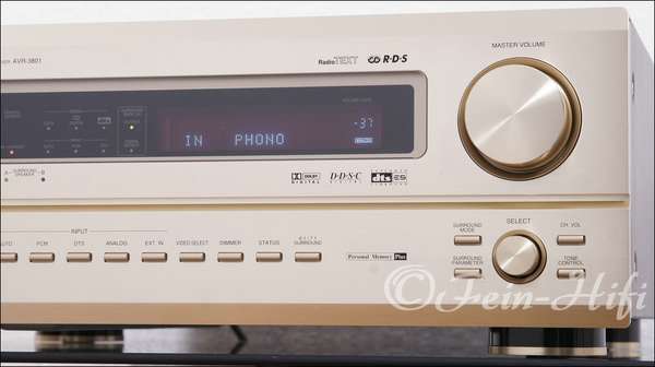 Denon AVR-3801 Highend Dolby Digital DTS 7.1 Receiver champagner