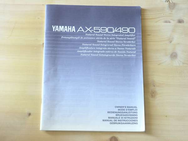 Bedienungsanleitung für Yamaha Verstärker AX-590/490
