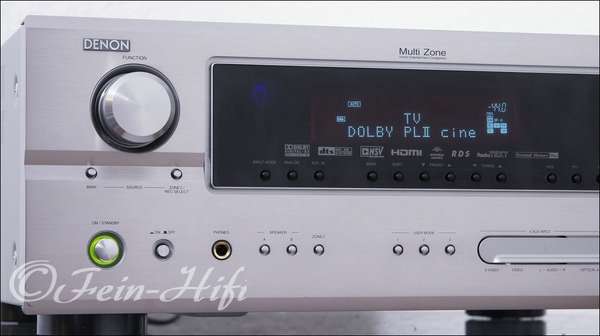 Denon AVR-2307 Dolby Digital 7.1 Heimkino Receiver mit HDMI silb