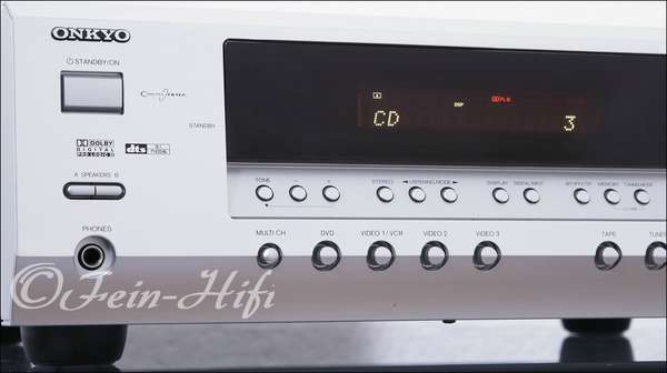 Onkyo HT-R340 Dolby Digital DTS Heimkino Receiver silber o.f.
