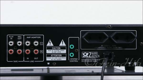 Zeigt die Rückseite von Kenwood GE-810 7-B