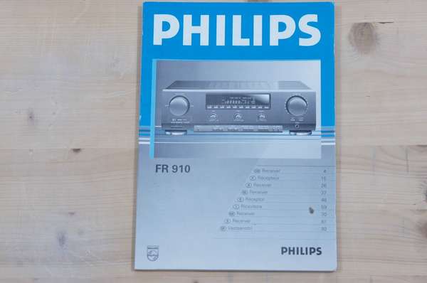 Bedienungsanleitung für Philips Receiver FR-910