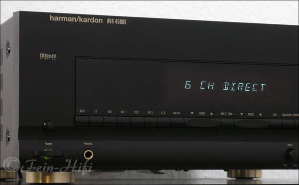 Zeigt die Frontansicht von Harman Kardon AVR-45 Dolby Digital Receiver**