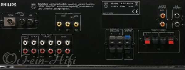 Philips FR-732 Dolby Surround AV Receiver Verstärker