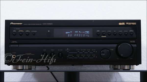 Zeigt die Seitenansicht-Links von Pioneer VSX-708 S