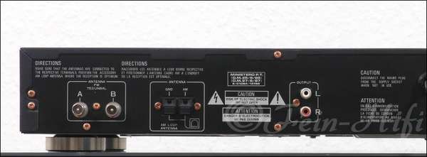 Zeigt die Extraansicht von Pioneer F-757