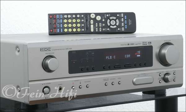 Denon AVR-1404 Dolby Digital DTS Receiver silber