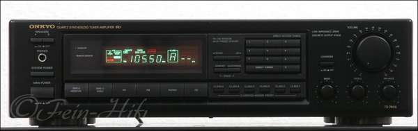 Zeigt die Seitenansicht-Links von Onkyo TX-7820 S
