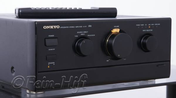 Zeigt die Seitenansicht-Links von Onkyo A-911