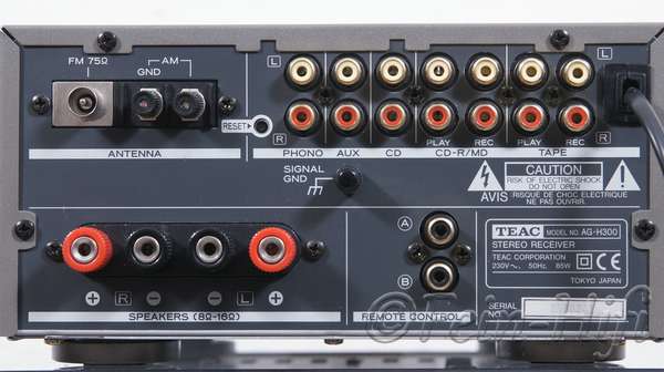 Zeigt die Seitenansicht-Rechts von TEAC AG-H300 S