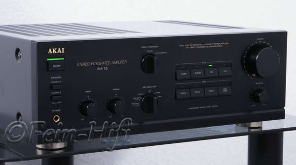 Zeigt die Seitenansicht-Links von AKAI AM-35 S