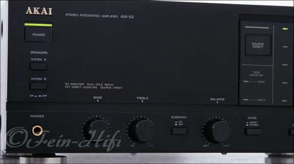 Zeigt die Detailansicht-Links von AKAI AM-52