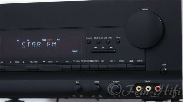 Zeigt die Detailansicht-Rechts von Harman Kardon AVR-300 Dolby Digital DTS AV Receiver