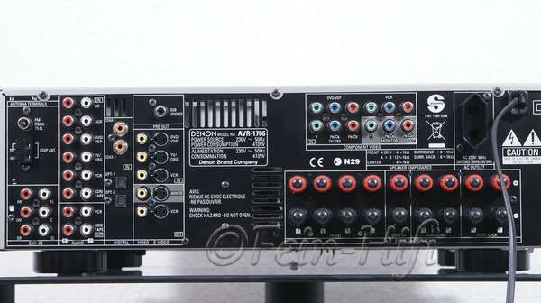 Denon AVR-1706 Dolby Digital DTS 7.1 AV Receiver silber