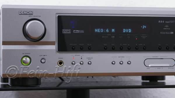 Denon AVR-1707 Dolby Digital 7.1 Heimkino Receiver silber