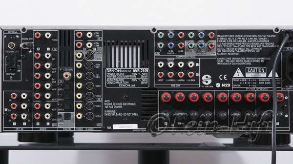 Denon AVR-2105 Dolby Digital DTS 7.1 Heimkino Receiver silber