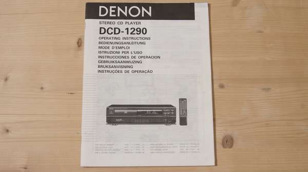 Zeigt die Seitenansicht-Links von Bedienungsanleitung für Denon DCD-1290 CD-Player