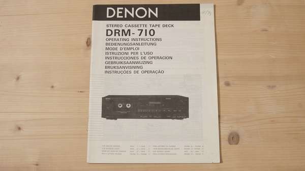 Bedienungsanleitung für Denon DRM-710