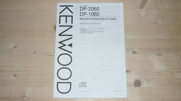 Bedienungsanleitung für Kenwood DP-2060, DP-1060