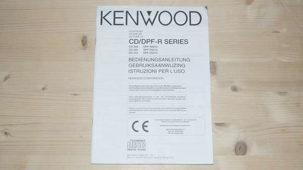Bedienungsanleitung für Kenwood DPF-R6010, DPF-R4010, DPF-R3010