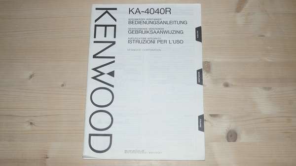 Zeigt die Seitenansicht-Links von Bedienungsanleitung für Kenwood KA-4040R
