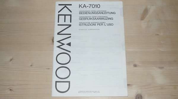 Bedienungsanleitung für Kenwood KA-7010
