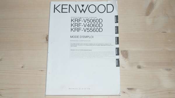 Bedienungsanleitung für Kenwood KRF-V4060D, KRF-V5060D & KRF-V5560D