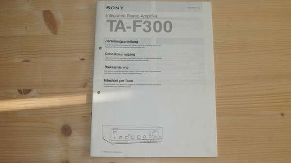 Zeigt die Seitenansicht-Links von Bedienungsanleitung für Sony Verstärker TA-F300