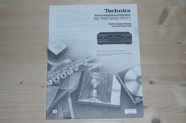 Bedienungsanleitung für Technics RS-TR979 , RS-TR777