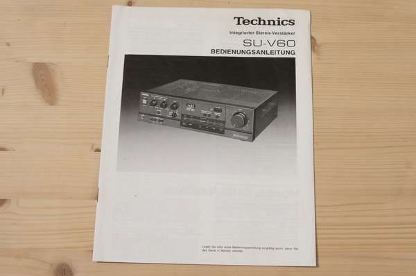 Zeigt die Seitenansicht-Links von Bedienungsanleitung für Technics SU-V60