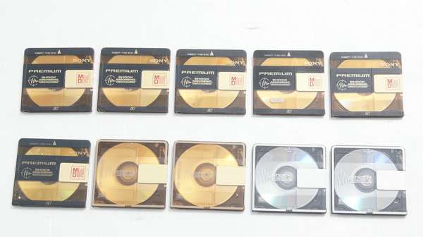10 x Sony MD Minidisc 80 min