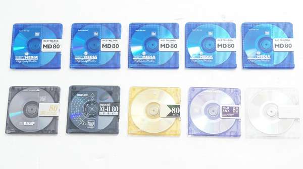 10 x MD Minidisc verschiedene Marken 80 min