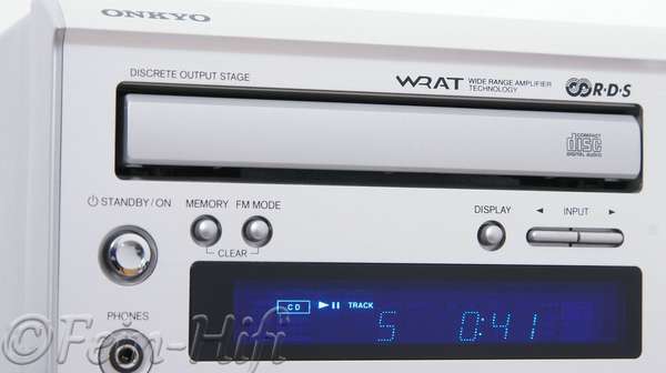 Onkyo CR-305FX 2.1 Stereo CD-Receiver im Midi-Format silber