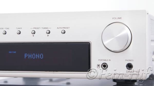 Denon DRA-F107 2.1 Stereo Receiver Verstärker hell-champagner