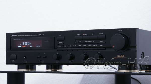 Zeigt die Rückseite von Denon DRA-345 S