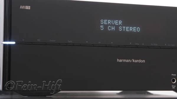 Zeigt die Detailansicht-Links von Harman Kardon AVR170 Netzwerk AV-Receiver