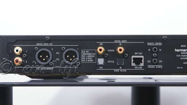 Zeigt die Rückseite von Harman Kardon HD 990 CD-Player + XLR