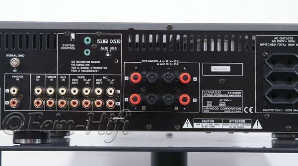 Zeigt die Rückseite von Kenwood KA-5090R