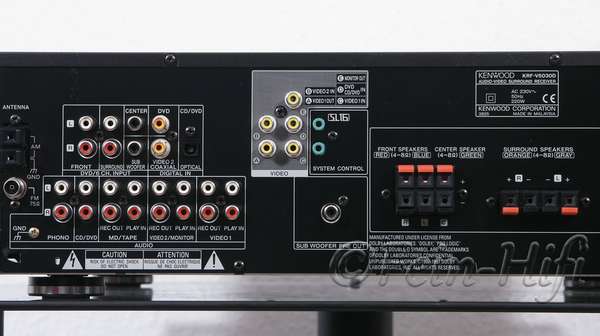 Zeigt die Rückseite von Kenwood KRF-V 5030D D