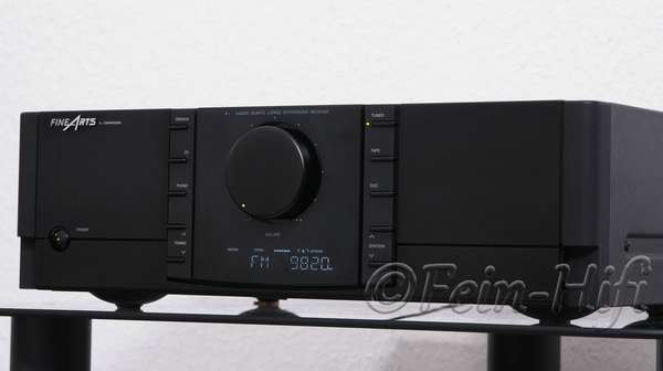 Zeigt die Rückseite von Grundig Fine Arts R1 Stereo Receiver mit 2x 100W