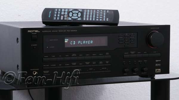 Zeigt die Seitenansicht-Links von Rotel RSX-965 H