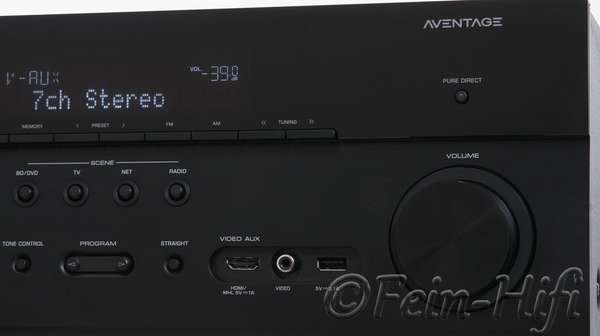 Zeigt die Detailansicht-Rechts von Yamaha RX-A730 N